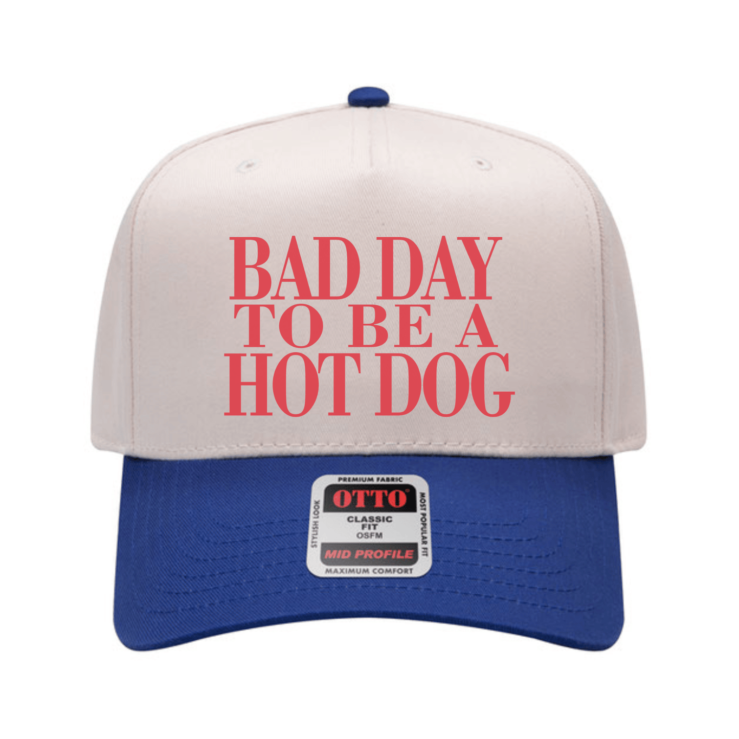 Bad Day to Be a Hot Dog Trucker Hat – Funny Fourth of July : Red/Canvas
