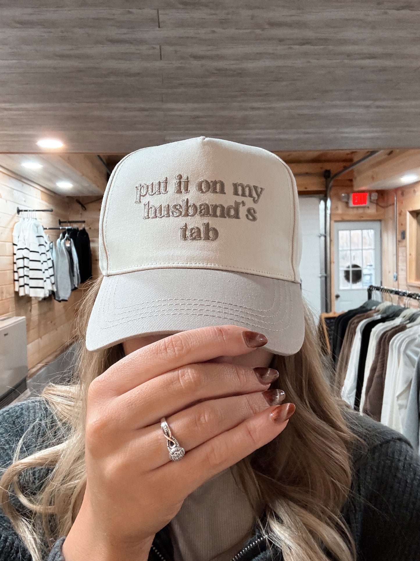 Put it on my husband's tab Hat