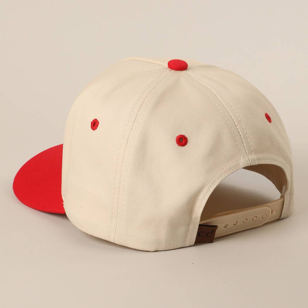 MAKE HEAVEN CROWDED Embroidery Baseball Cap: BROWN / One Size